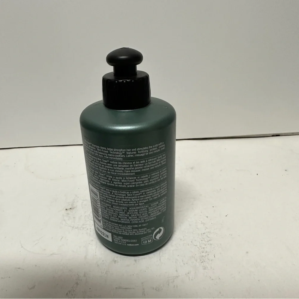 Redken For Men Mint Clean Invigorating Shampoo  10 OZ All Hair Types HTF